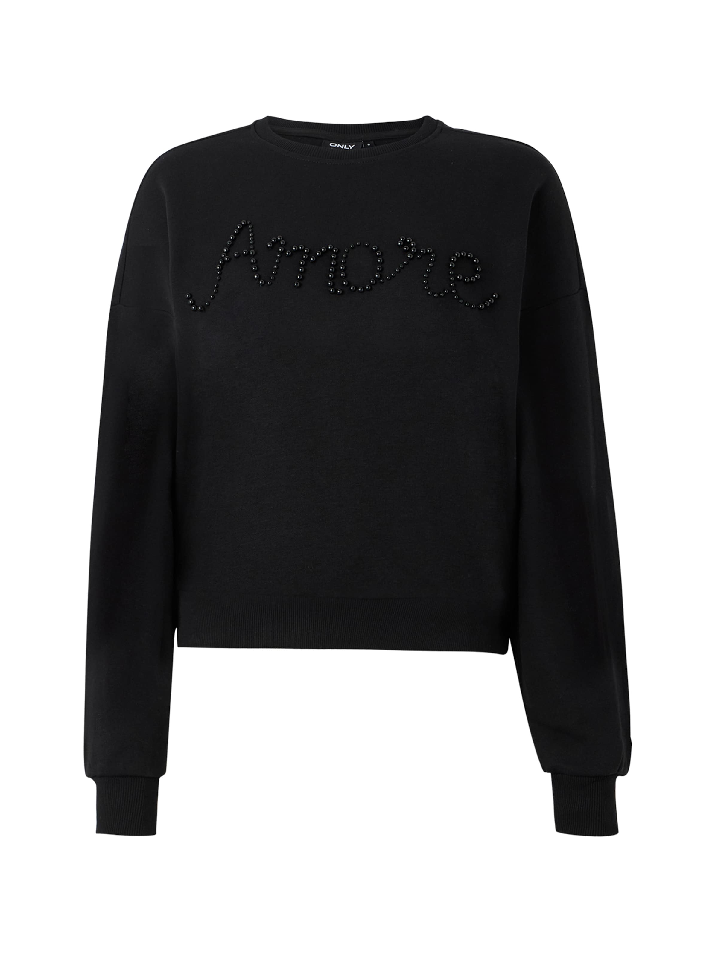 ONLY - Sweatshirt 'ONLJENNA' em preto: frente