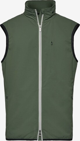 Gilet de sport Boggi Milano en vert : devant