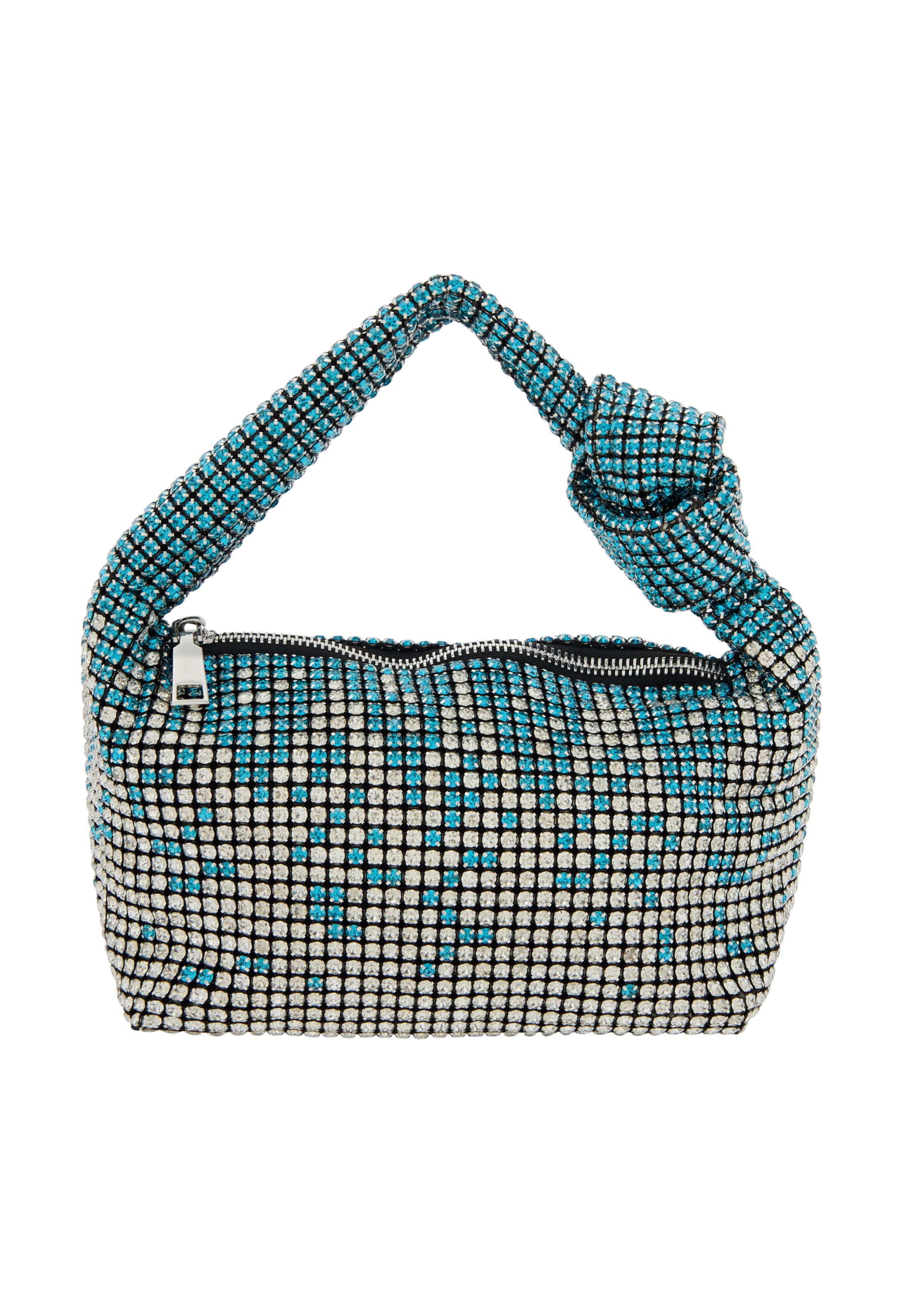 myMo at night Bolso de mano en turquesa / oro, Vista del producto