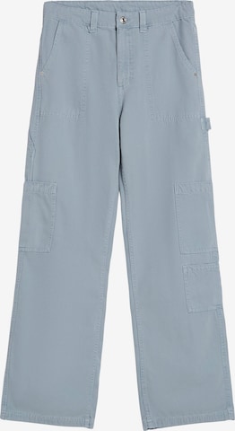 Pantalon cargo Bershka en bleu : devant