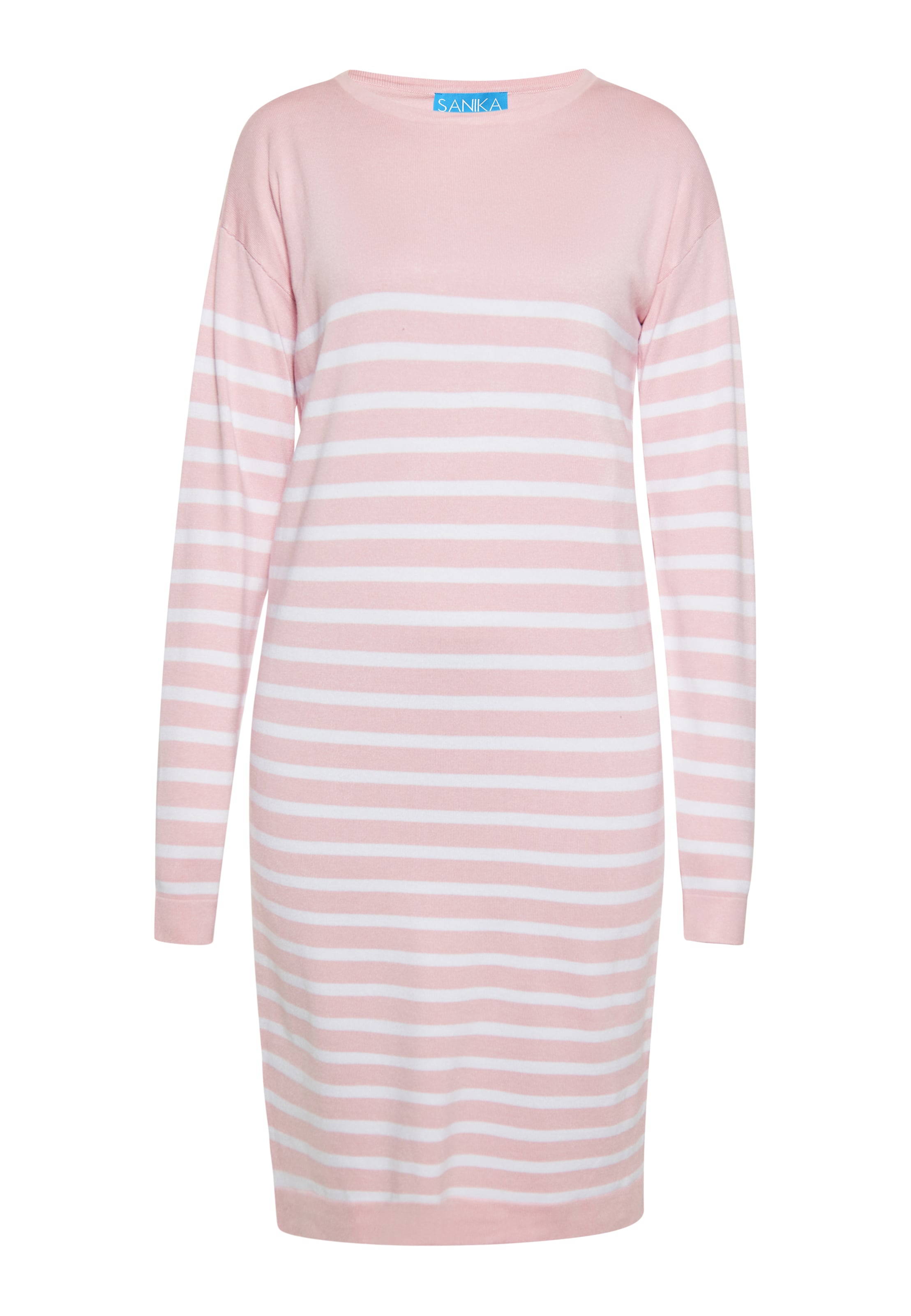 SANIKA - Vestido de malha em rosa: frente