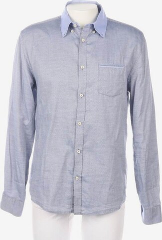 DRYKORN Button Up Shirt in XL in Blue: front