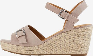 TOM TAILOR Sandals in Brown: front