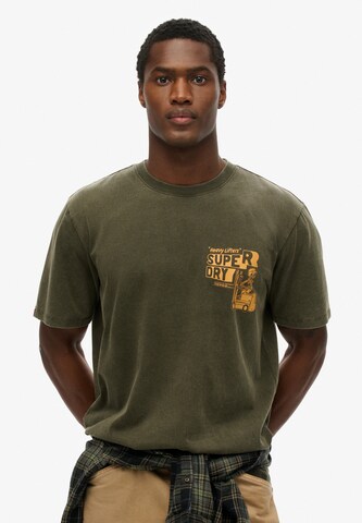 Maglietta 'Trade Tools' di Superdry in verde: frontale
