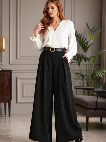 Loosefit Pantaloni 'M1134' di Figl in nero