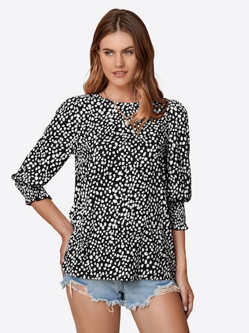 Imily Bela Bluza | črna barva: sprednja stran