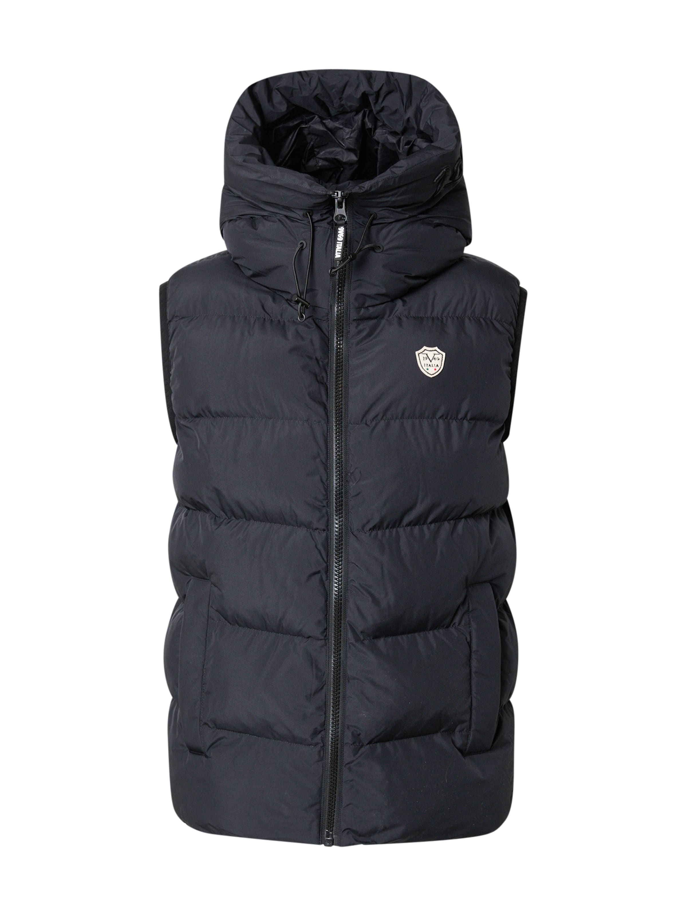Gilet 'Joe' 19V69 ITALIA en noir : devant