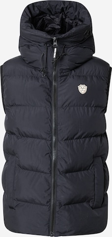 19V69 ITALIA Bodywarmer 'Joe' in Zwart: voorkant