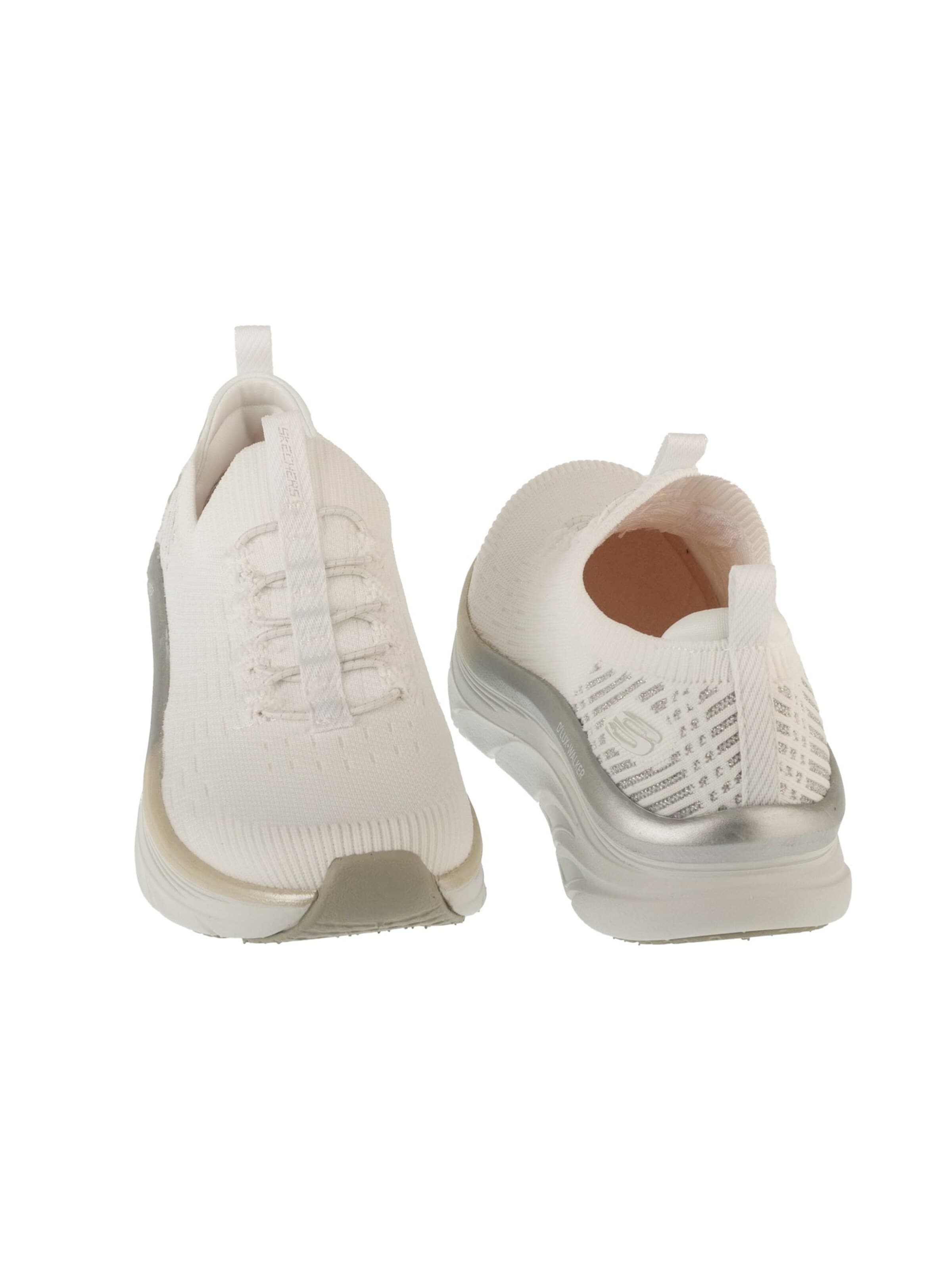 SKECHERS Sneaker low 'Skechers D'Lux Walker Let It Glow'‌‌‌‌‌‌ in Weiß
