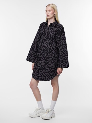 PIECES Shirt dress 'OLEO' in Grey