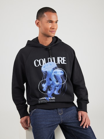 Sweat-shirt 'JELLYFISH' Versace Jeans Couture en noir : devant