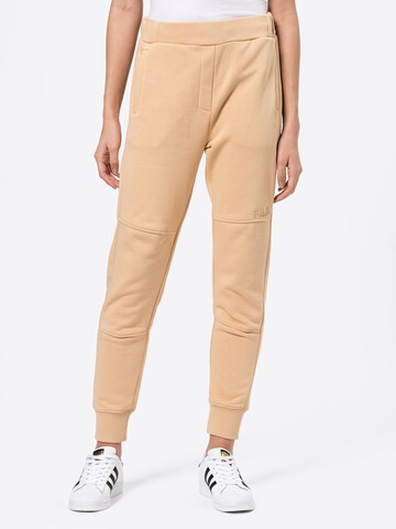 FILA Tapered Sportbroek 'TARA' in Beige: voorkant