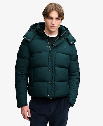 Superdry & Co Winter Jacket 'Premium' in Green: front