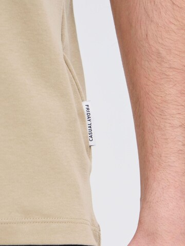 Casual Friday Rundhalsshirt ' CFNilo ' in Beige