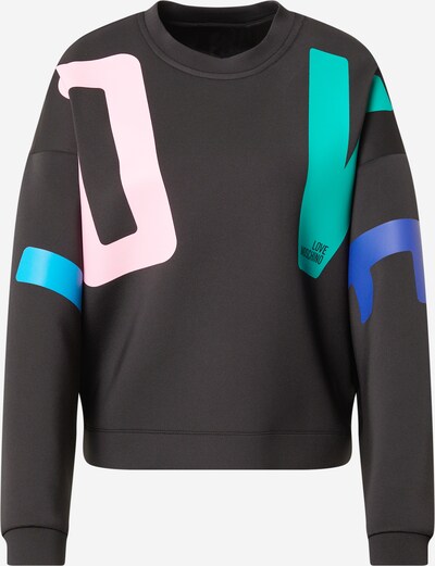 Love Moschino Sudadera en azul / verde / rosa / negro, Vista del producto