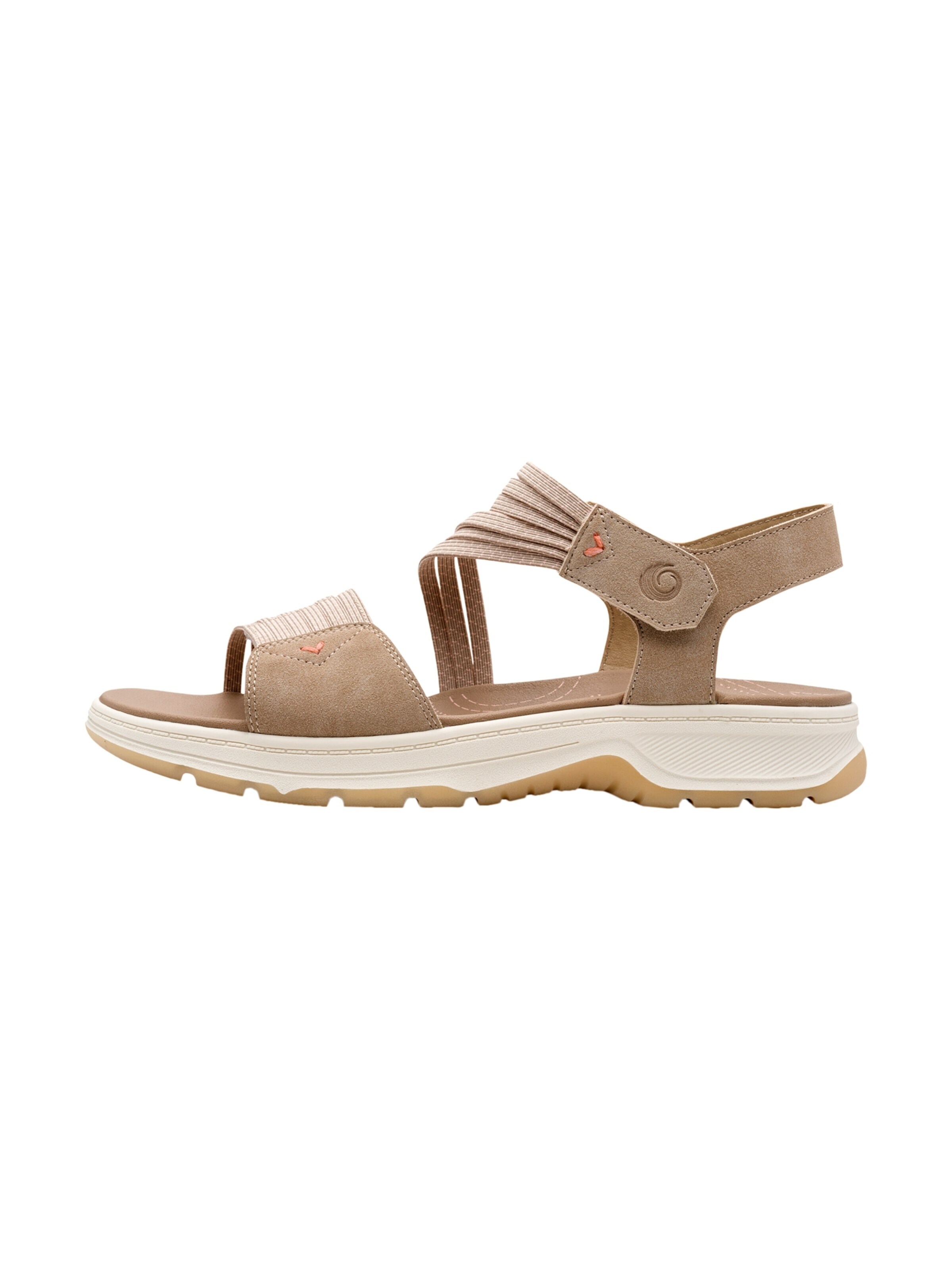 JANA Sandały 'Coshy-Sandalen mit Klettverschluss' w kolorze brązowy: przód