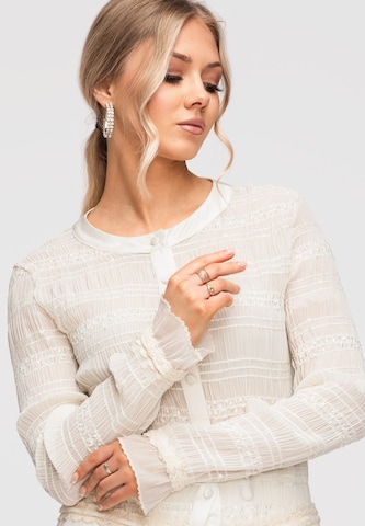 Ombre Blouse in Beige