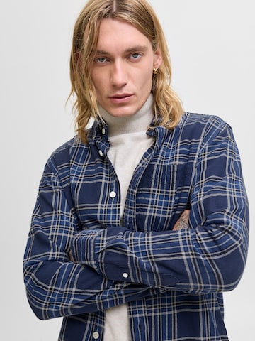 JACK & JONES Regular Fit Skjorte 'JPRBLUBROOK' i blå