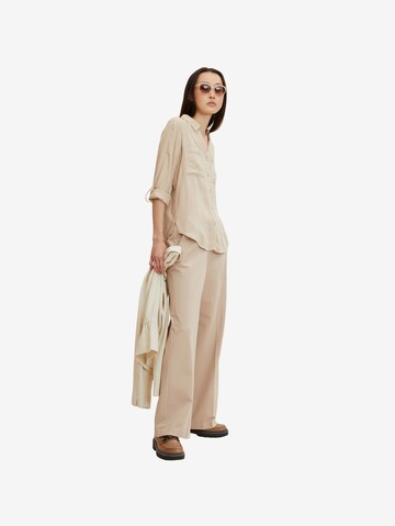 TOM TAILOR Bluse in Beige