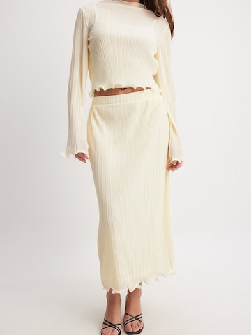 NA-KD Skirt in White: front