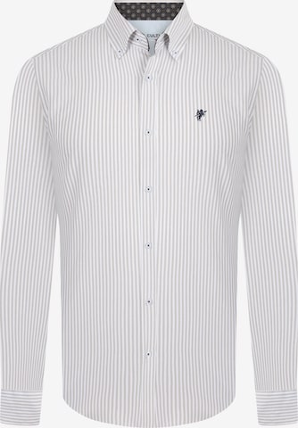 DENIM CULTURE Regular fit Button Up Shirt 'Francis' in Beige: front