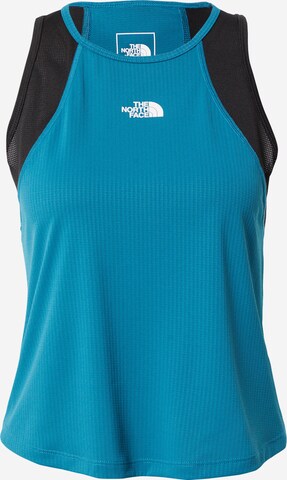 Sport top de la THE NORTH FACE pe albastru: față