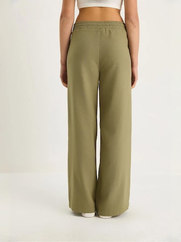 Wide Leg Pantalon Bianco Lucci en vert