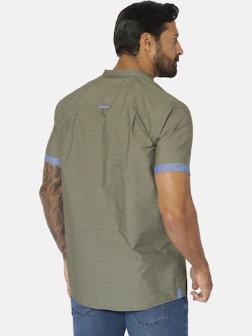 Jan Vanderstorm Comfort fit Button Up Shirt 'Laason' in Green