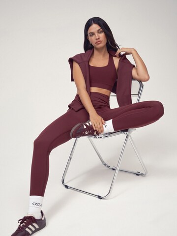 Skinny Leggings Osia en rouge