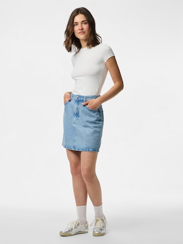 PIECES Skirt 'PCNOEL STRASS' in Blue
