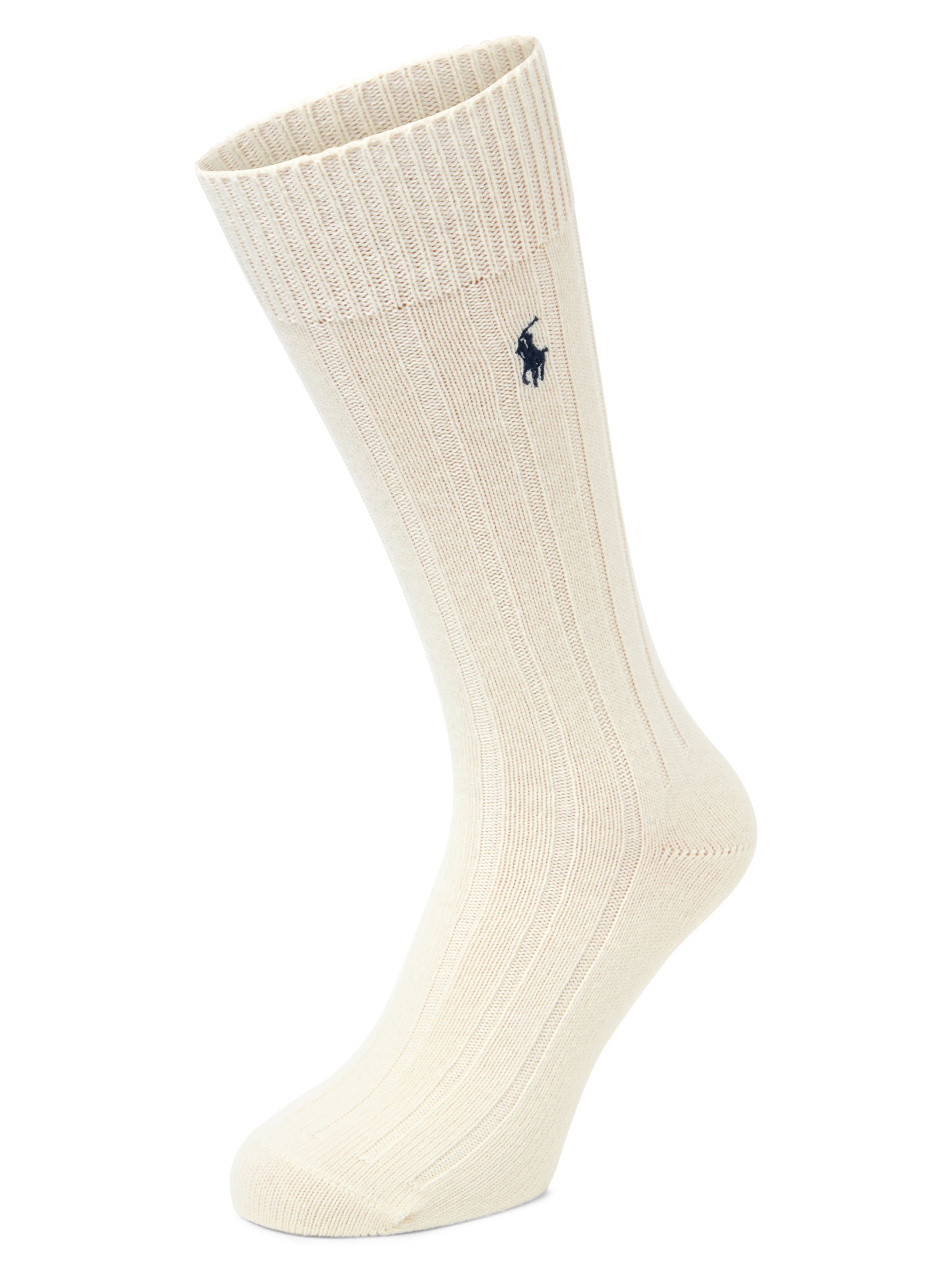 Chaussettes Polo Ralph Lauren en beige : devant