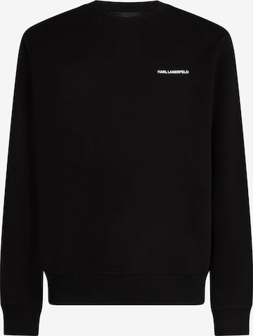 Karl LagerfeldSweater majica 'Rue St-Guillaume' - crna boja: prednji dio