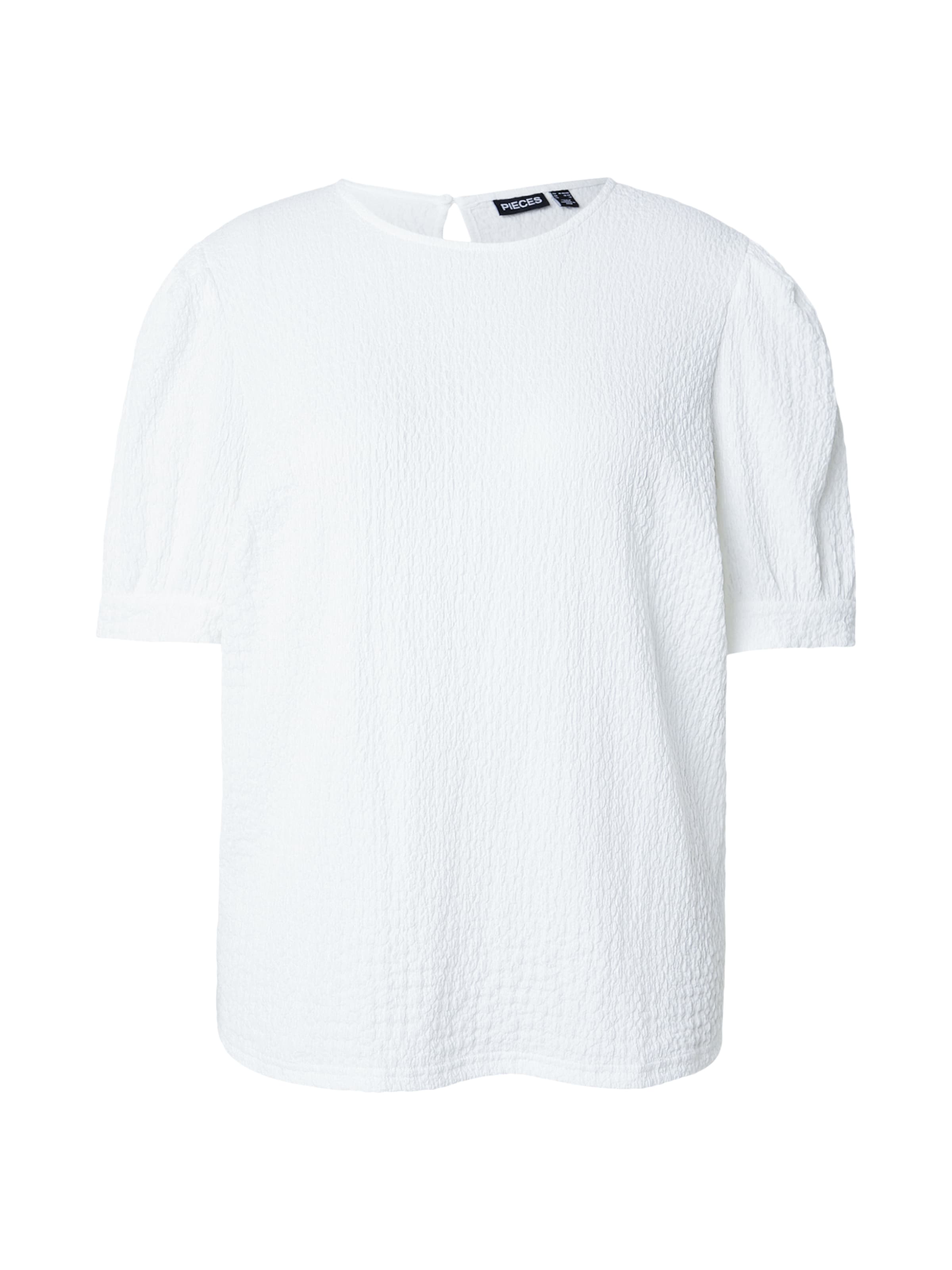 Chemisier 'PCJAMAL' PIECES Curve en blanc : devant