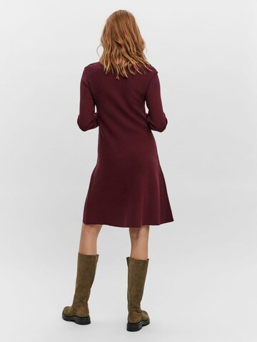 VERO MODA Gebreide jurk in Rood