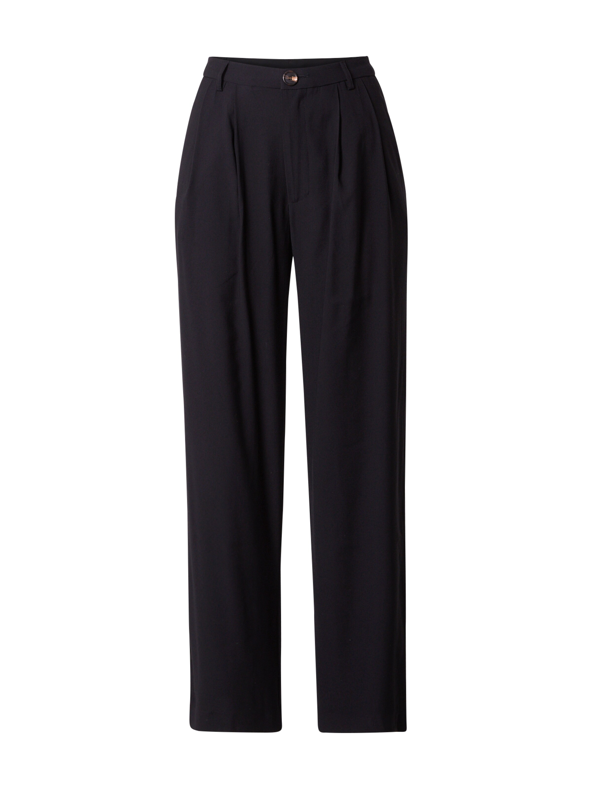 Moves Pleat-Front Pants 'Nimma' in Black: front