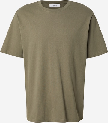 DAN FOX APPAREL Majica 'Cem' | zelena barva: sprednja stran