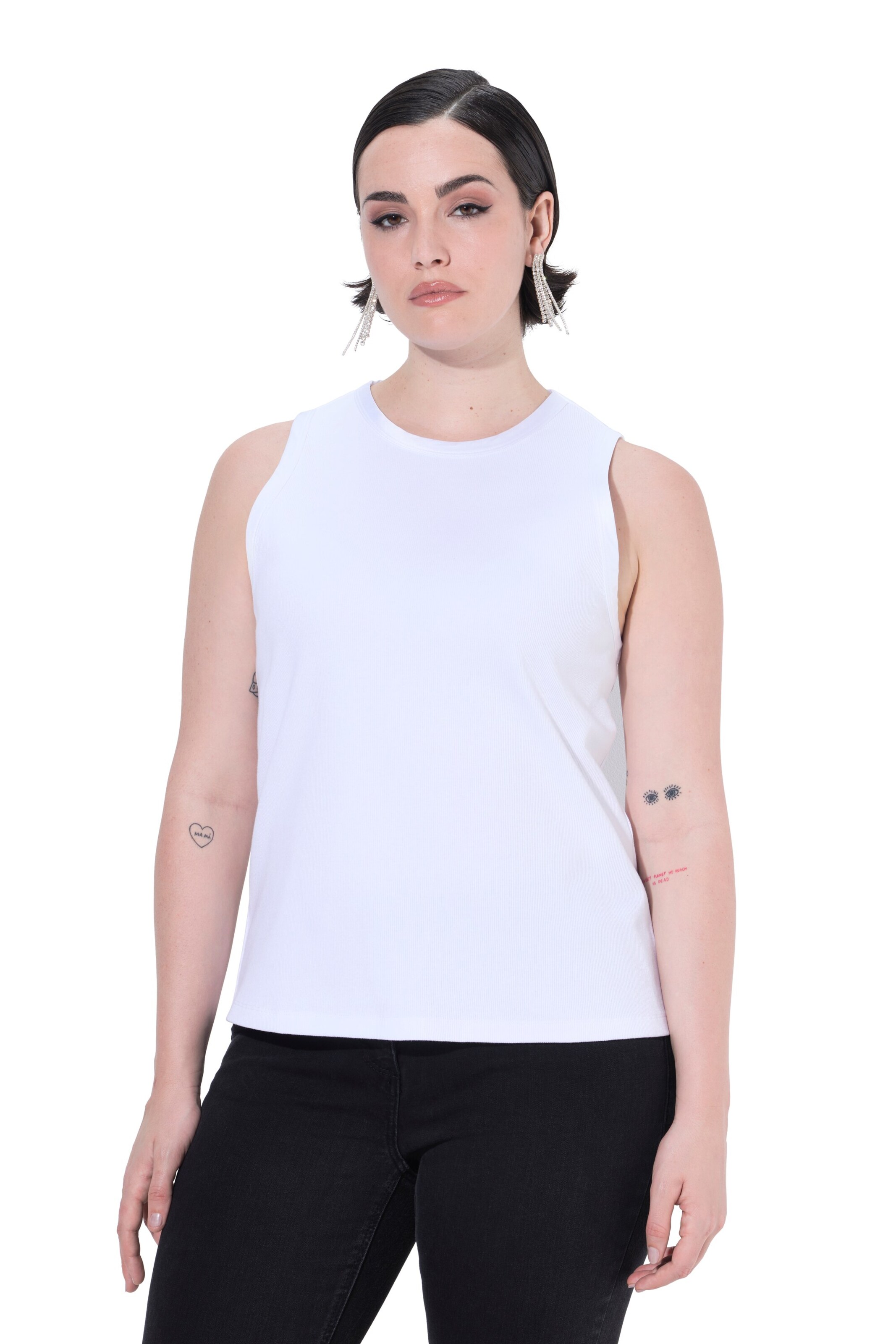 Ulla Popken Top in Wit: voorkant