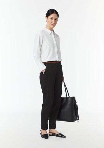 COMMA Slim fit Chino trousers in Black