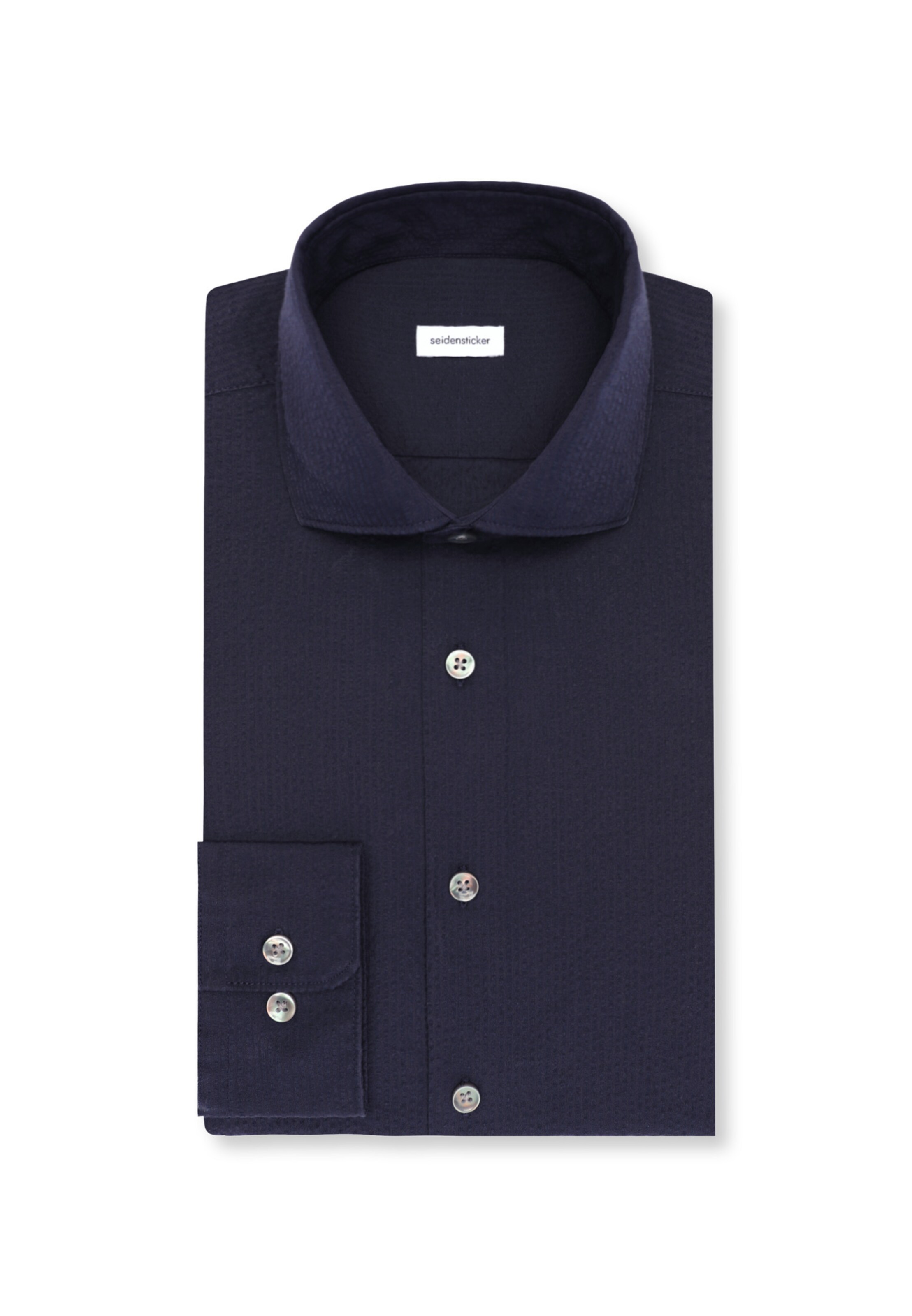 SEIDENSTICKER Slim fit Button Up Shirt in Blue