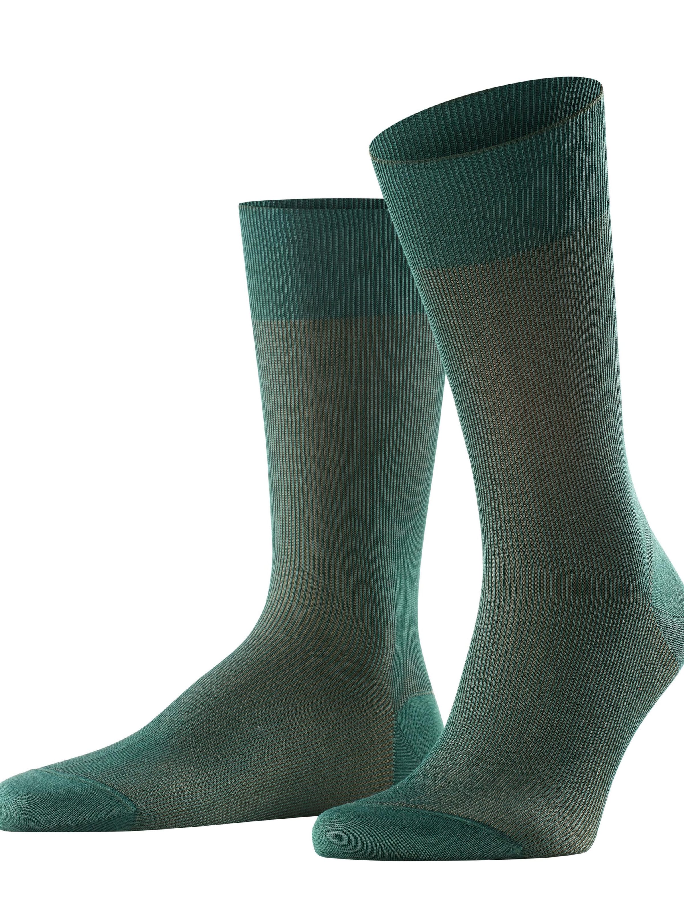 FALKE Socks 'Fine Shadow' in Green: front