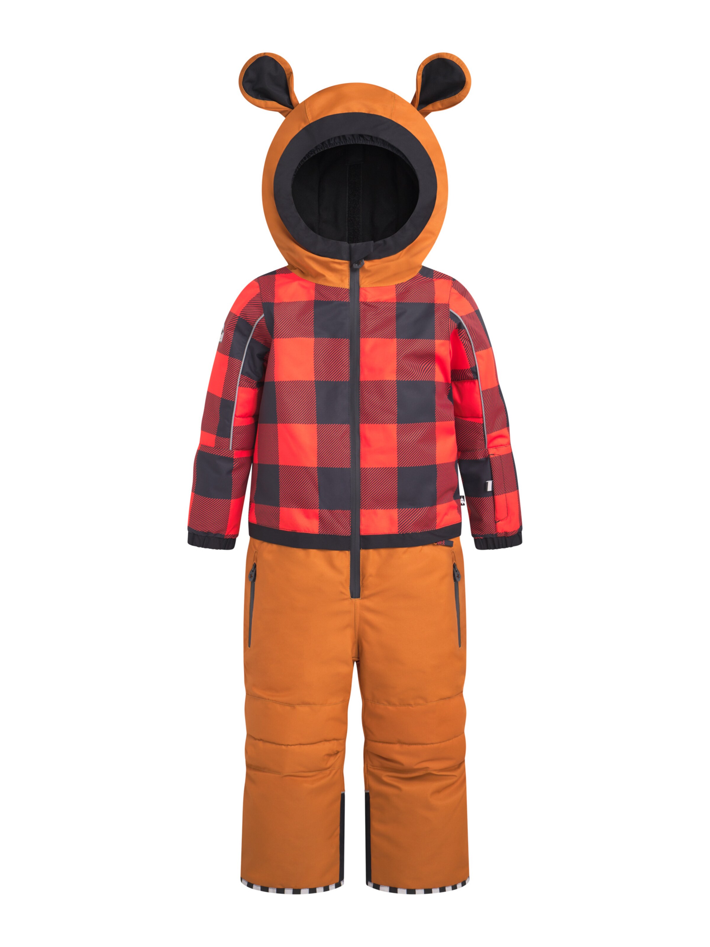 WeeDo Funktionsjakkesæt 'TEDDYDO' i brun: forside