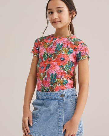 WE Fashion T-shirt i rosa: framsida
