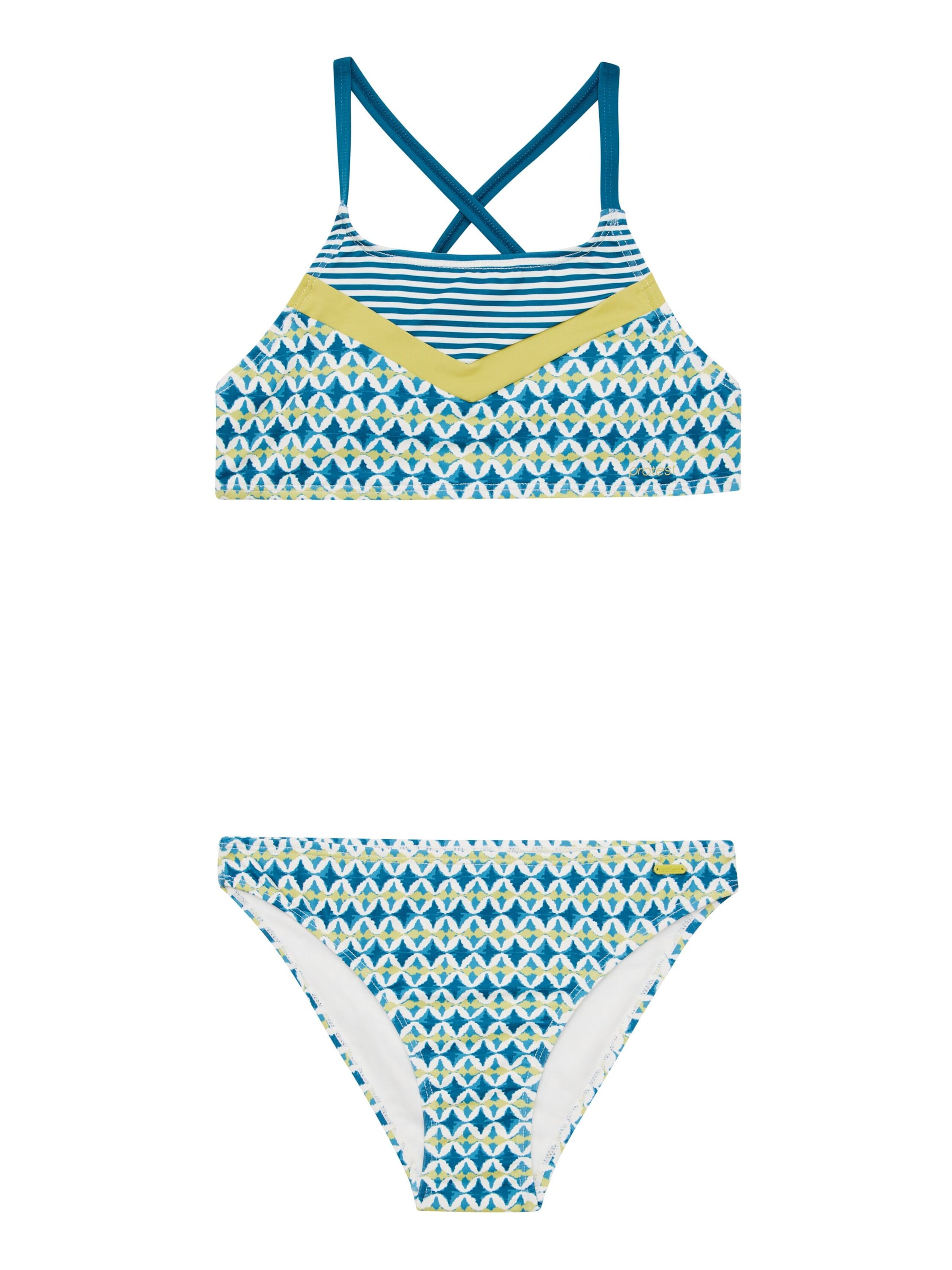 PROTEST Bustier Bikini 'PRTYing JR'‌ in Blau: Vorderseite