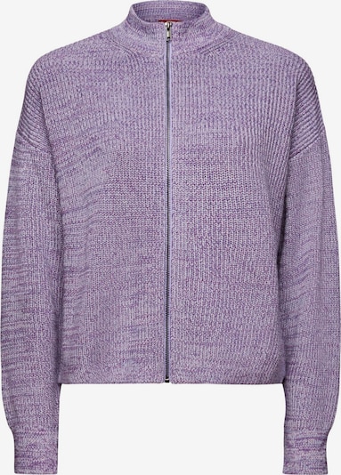 ESPRIT Cardigan en violet / blanc, Vue avec produit