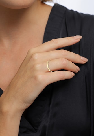 ELLI PREMIUM Ring 'Herzen' in Goud: voorkant