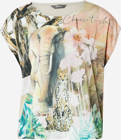 PRINCESS GOES HOLLYWOOD Shirt in Sand / Cyan blue / Olive / Coral / Off white, Item view
