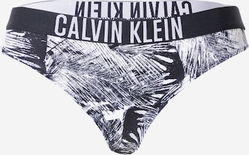 Calvin Klein Swimwear Bikini Bottoms in Black: front