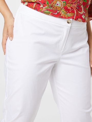 Coupe slim Pantalon 'RODI' Persona by Marina Rinaldi en blanc