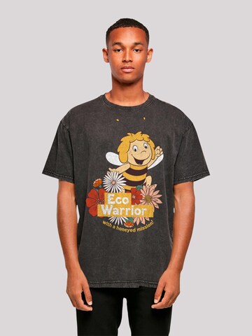 T-Shirt 'Die Biene Maja' F4NT4STIC en noir : devant
