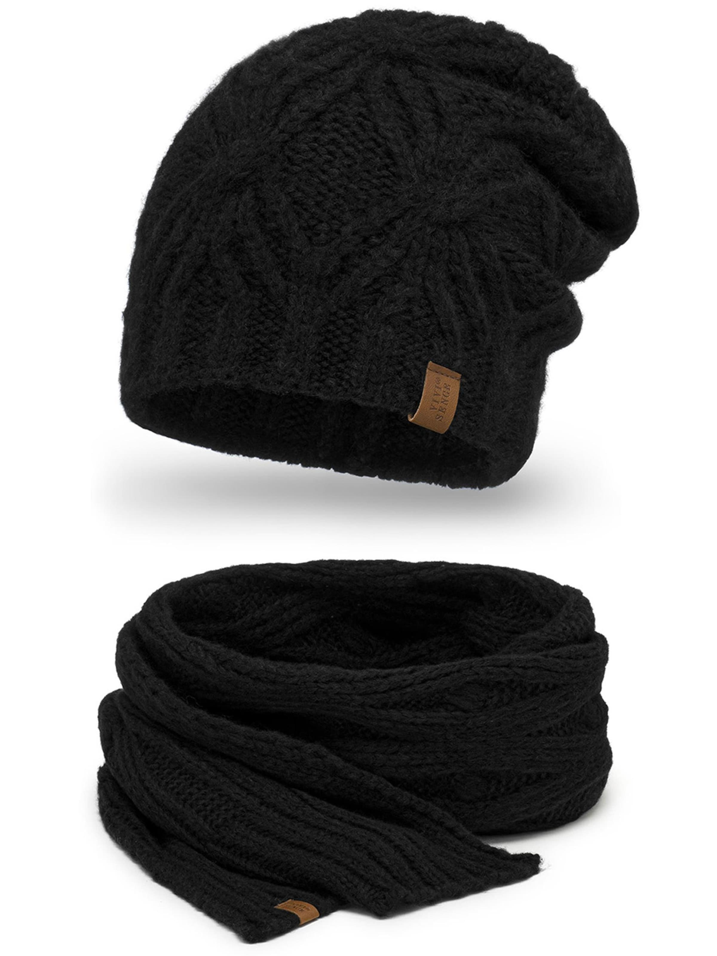 Bonnet '70112 Set' Vivisence en noir : devant